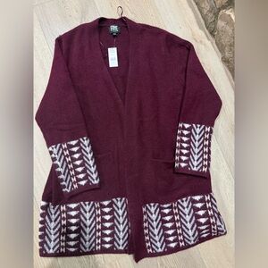 Frye Burgundy Knit Sweater
